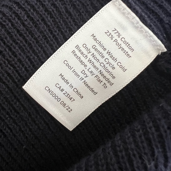 Talbots Navy Blue Buttons Cardigan Sweater - Large - Picture 9 of 10